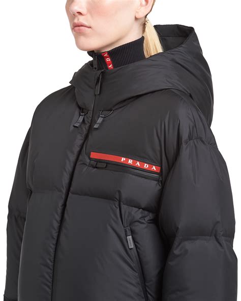 prada cropped nylon puffer jacket|Prada puffer jacket price.